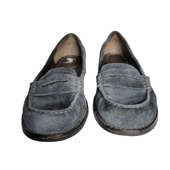 Franco Sarto Blue Suede Loafers (Size 6.5M) - Picture 2 of 10